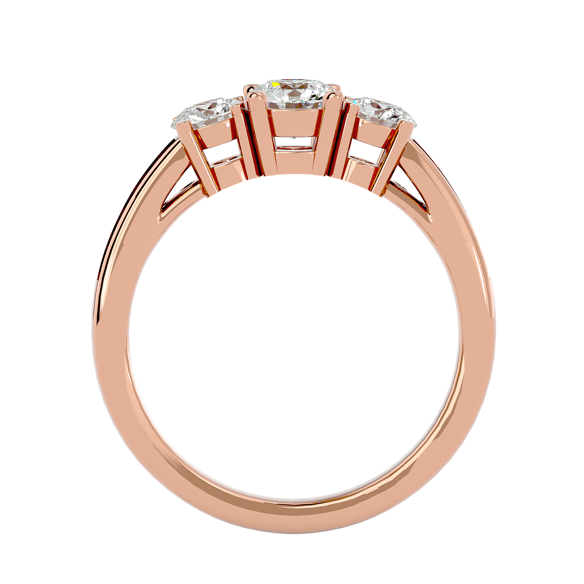 Vada Lab Grown Three-Stone Diamond Ring – Ethical & Elegant Choice