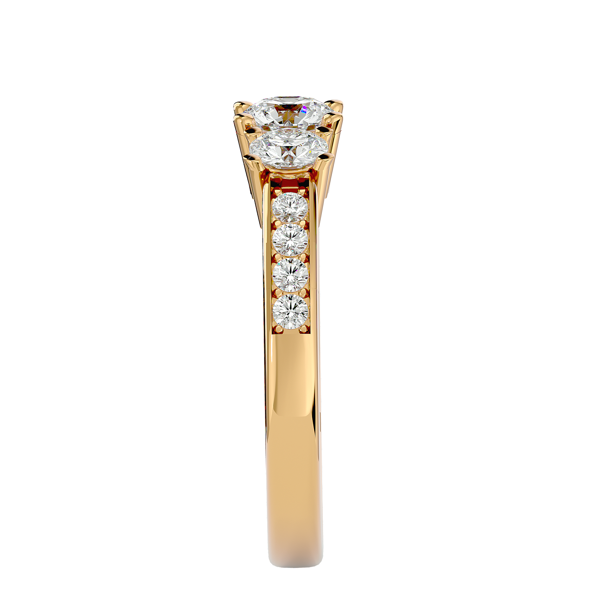 Vada Lab Grown Three-Stone Diamond Ring – Ethical & Elegant Choice