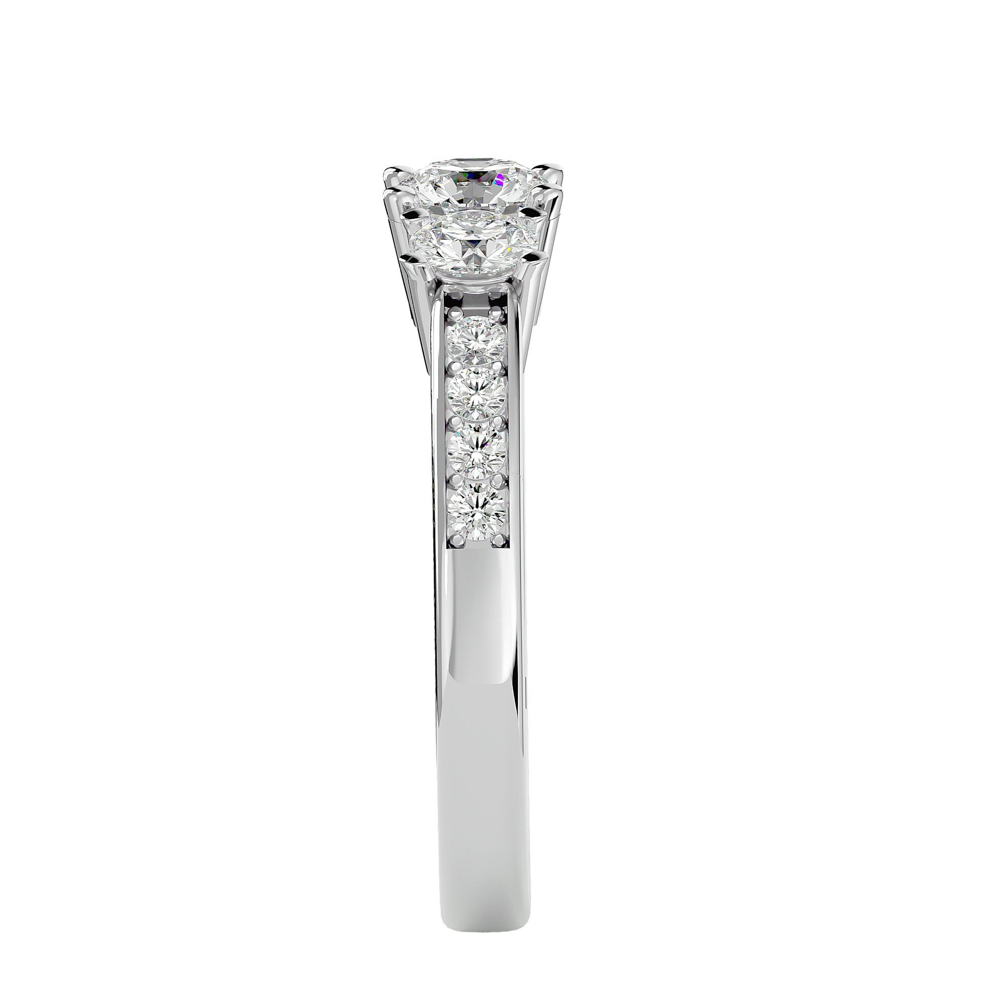 Vada Lab Grown Three-Stone Diamond Ring – Ethical & Elegant Choice