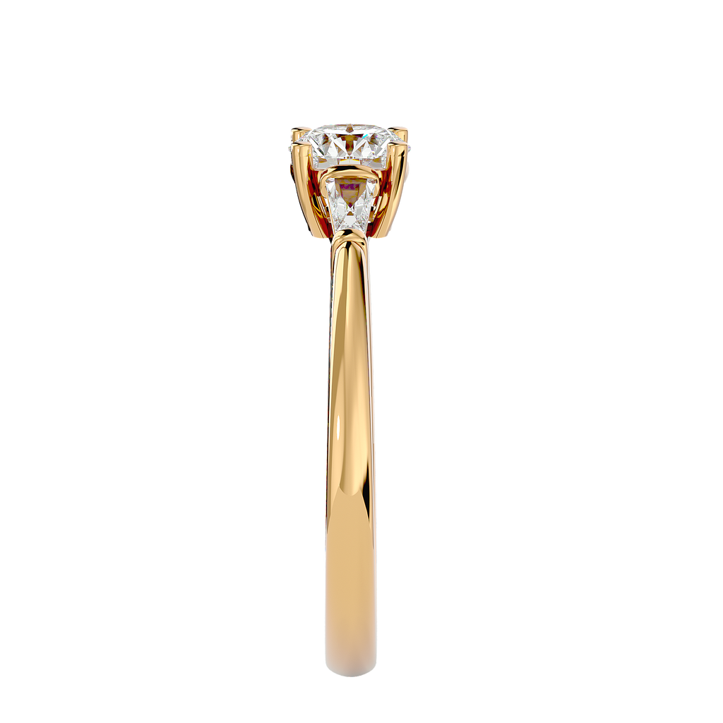 Jana Lab Grown Three-Stone Diamond Ring – Modern Elegance, Ethically Made