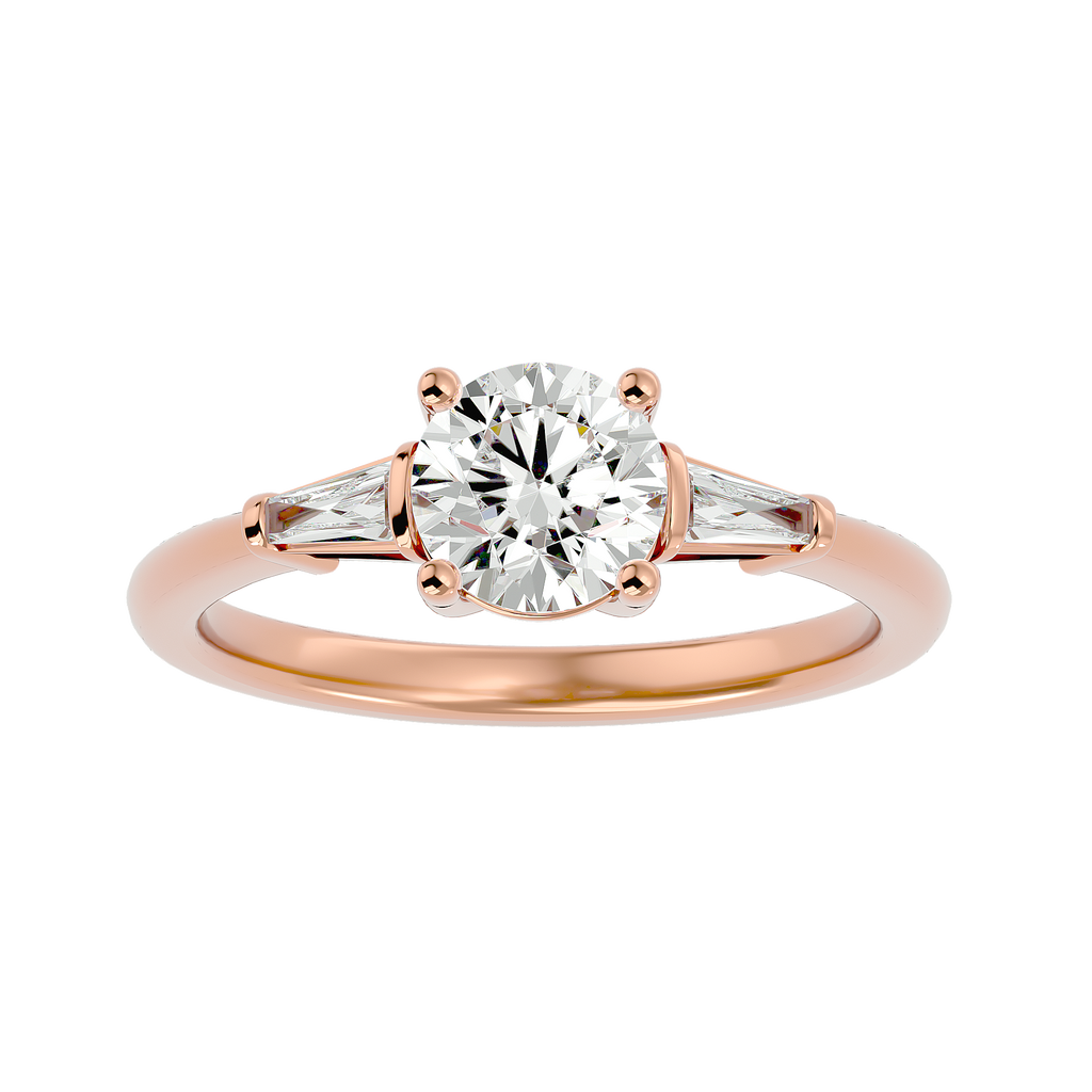 Ann Lab Grown Three-Stone Diamond Ring – Minimal, Elegant & Ethical