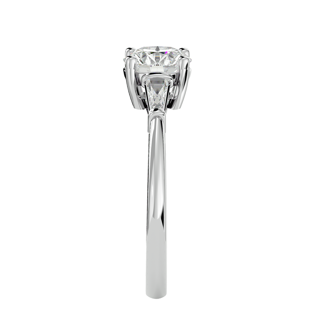 Ann Lab Grown Three-Stone Diamond Ring – Minimal, Elegant & Ethical