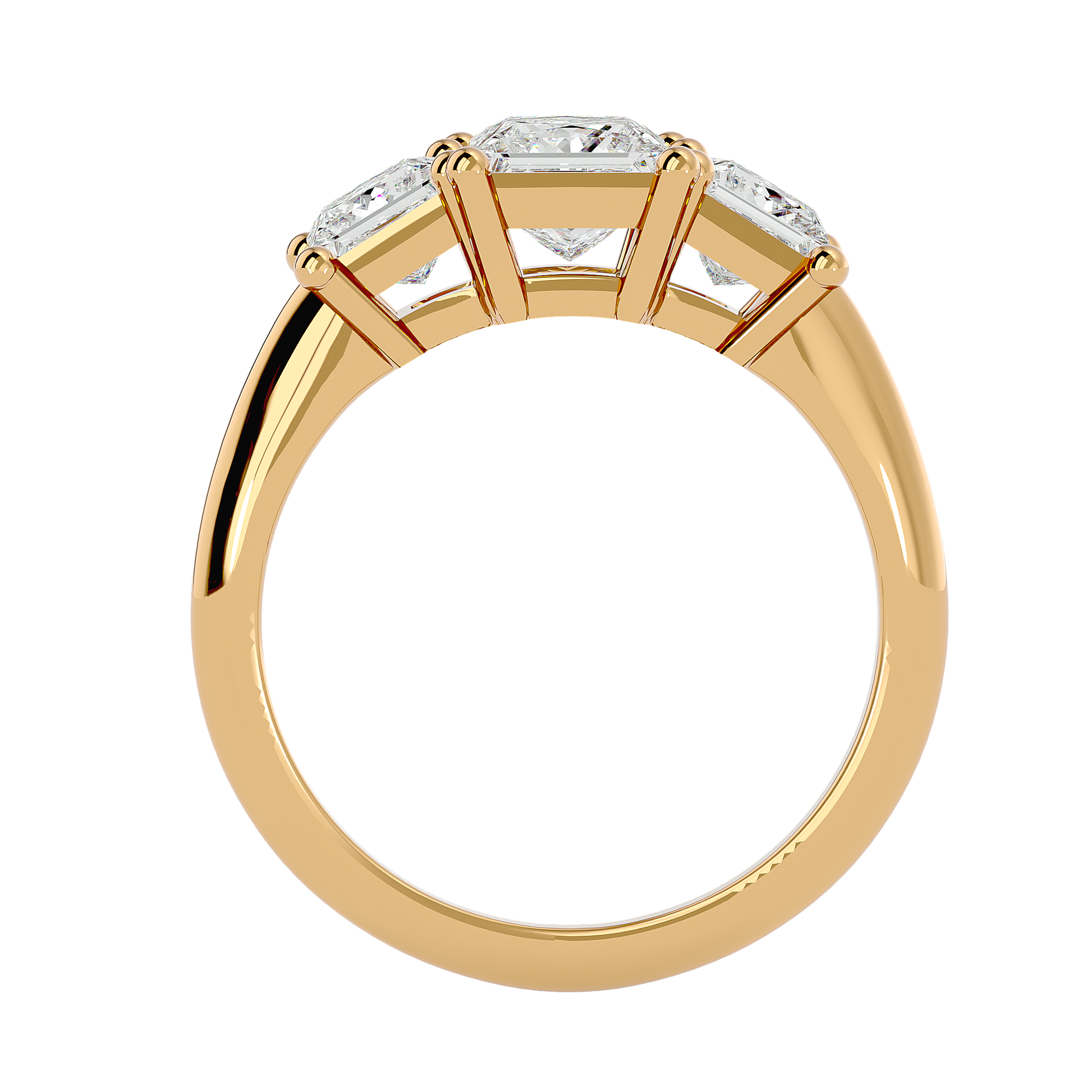 Emmarie Lab Grown Diamond Three-Stone Ring – Sustainable Sparkle