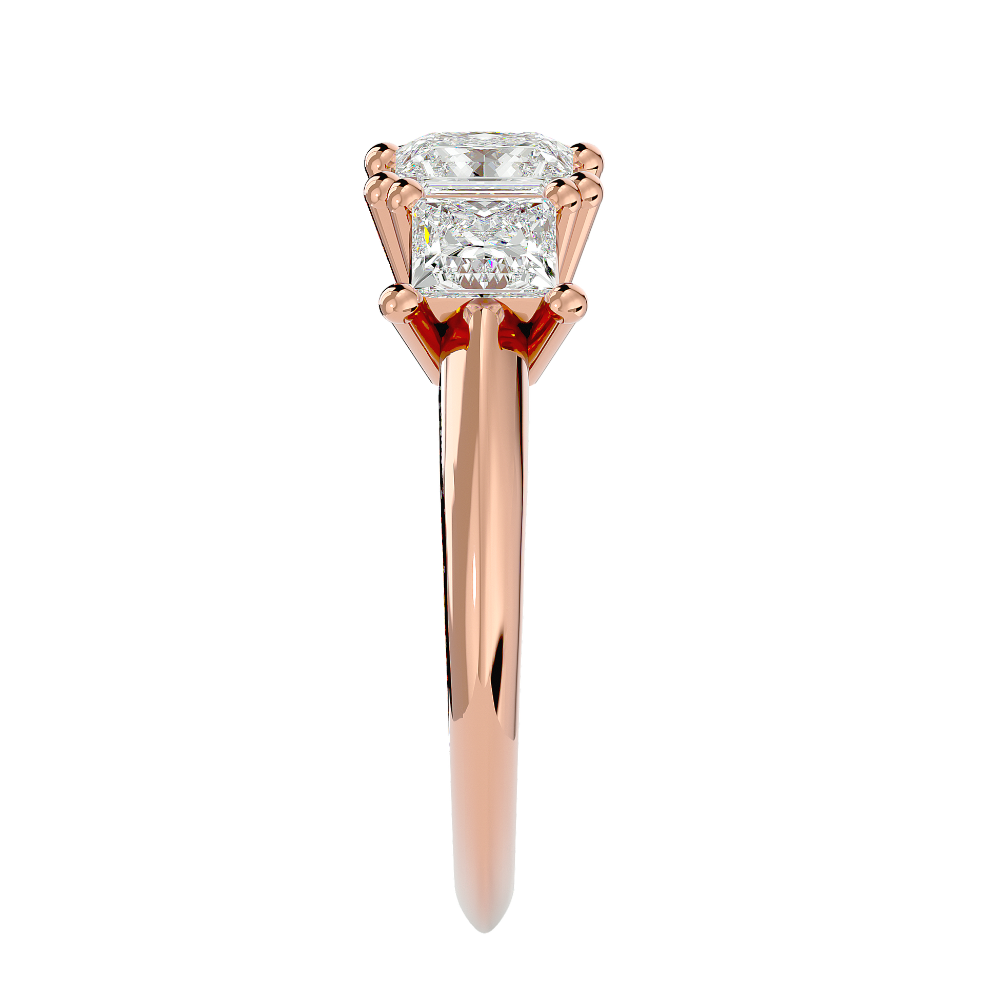 Emmarie Lab Grown Diamond Three-Stone Ring – Sustainable Sparkle
