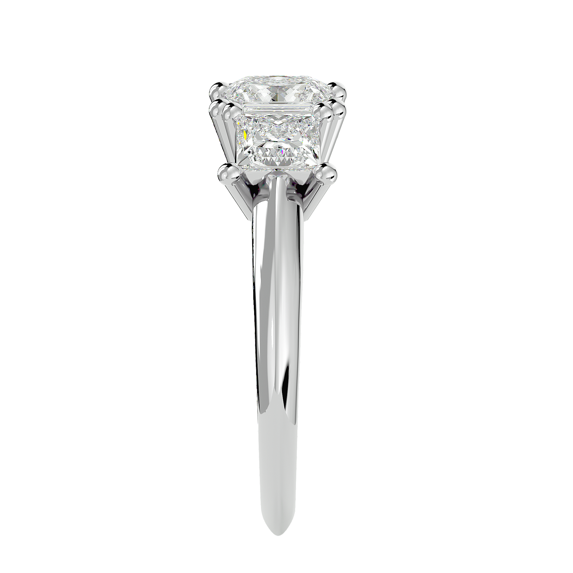 Emmarie Lab Grown Diamond Three-Stone Ring – Sustainable Sparkle