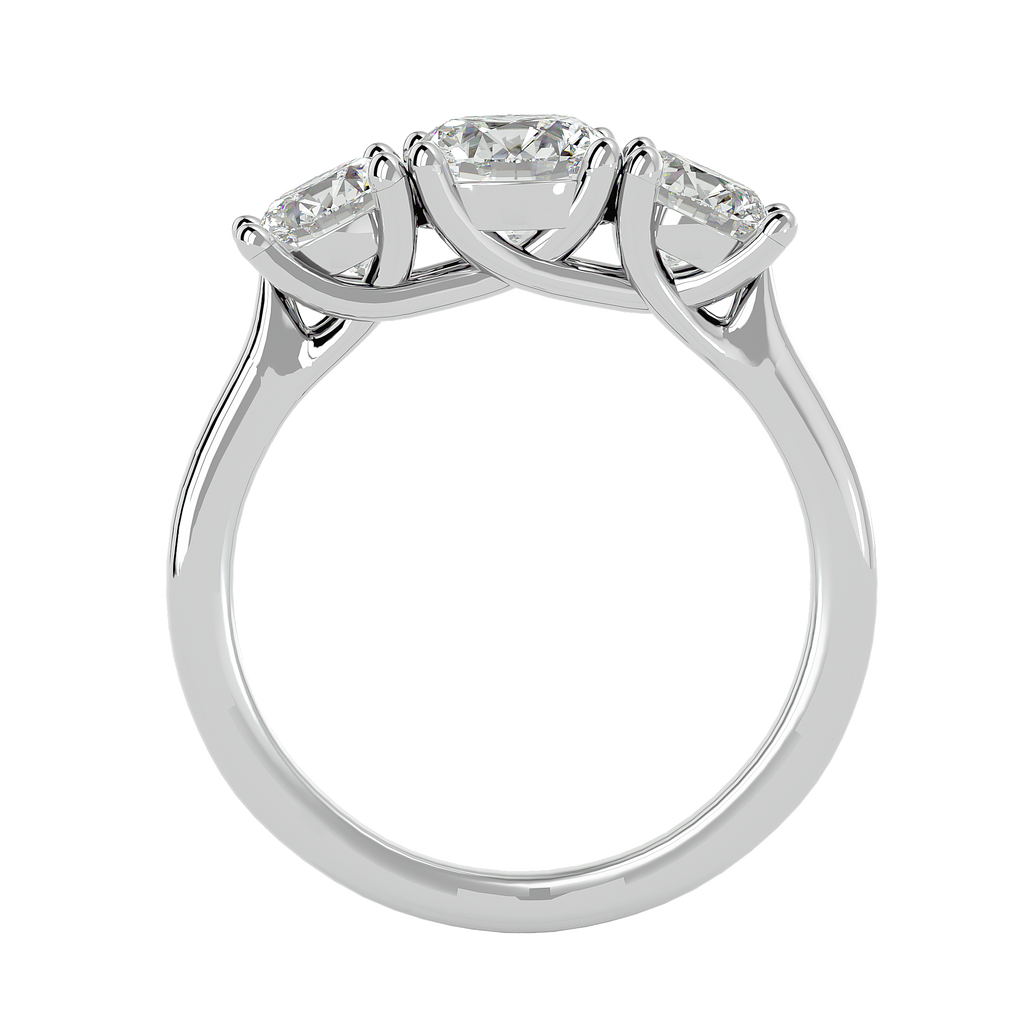 Kailyn Lab Grown Three-Stone Diamond Ring – Timeless Ethical Beauty