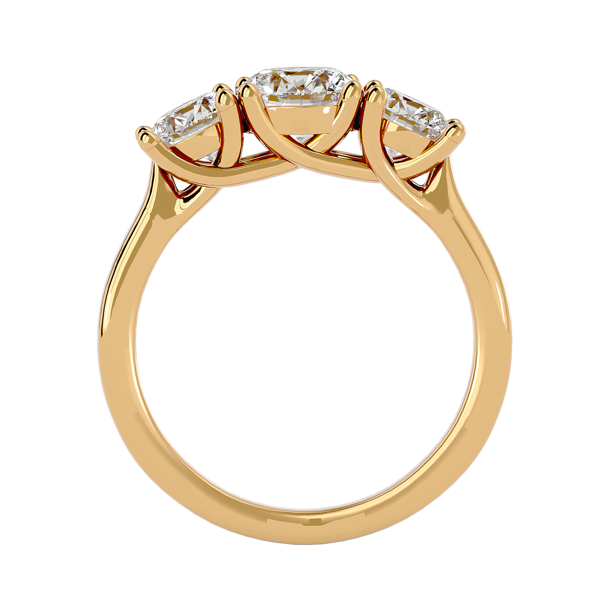 Kailyn Lab Grown Three-Stone Diamond Ring – Timeless Ethical Beauty