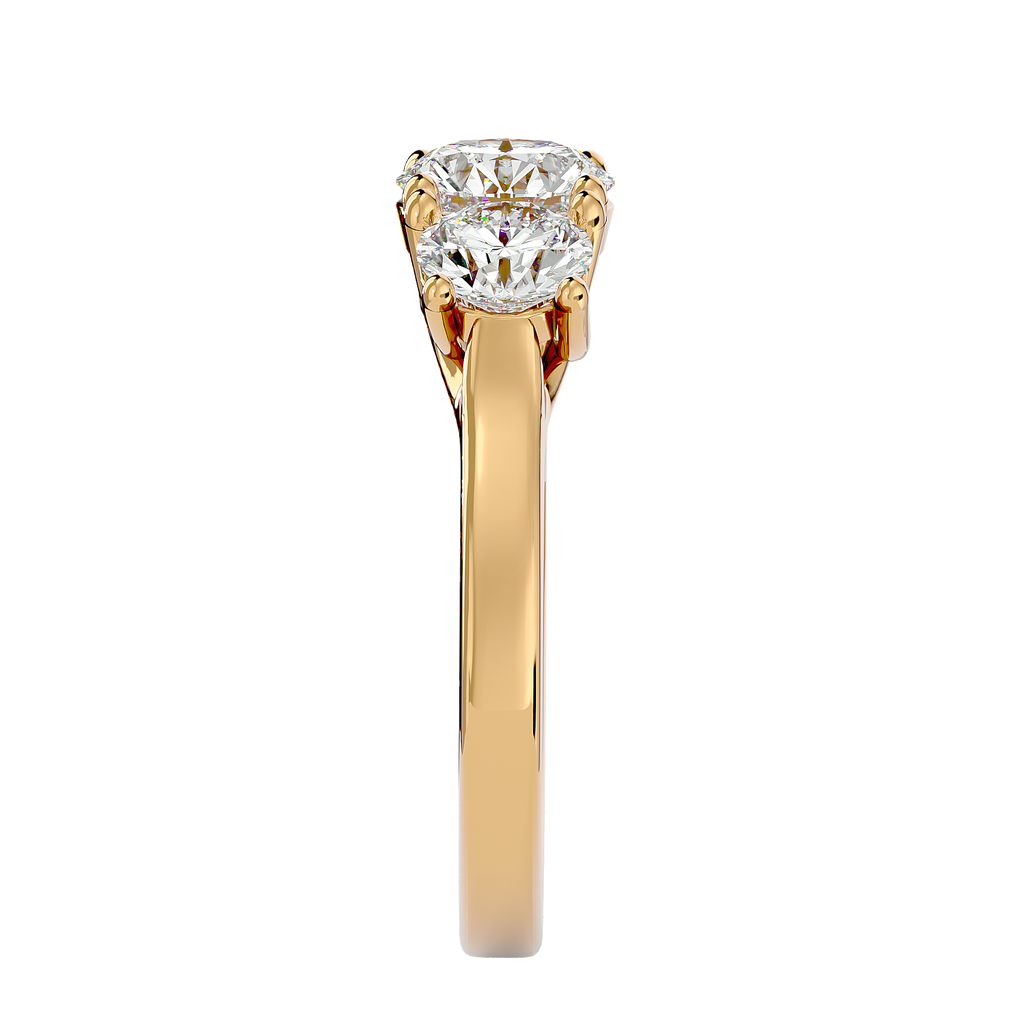 Kailyn Lab Grown Three-Stone Diamond Ring – Timeless Ethical Beauty