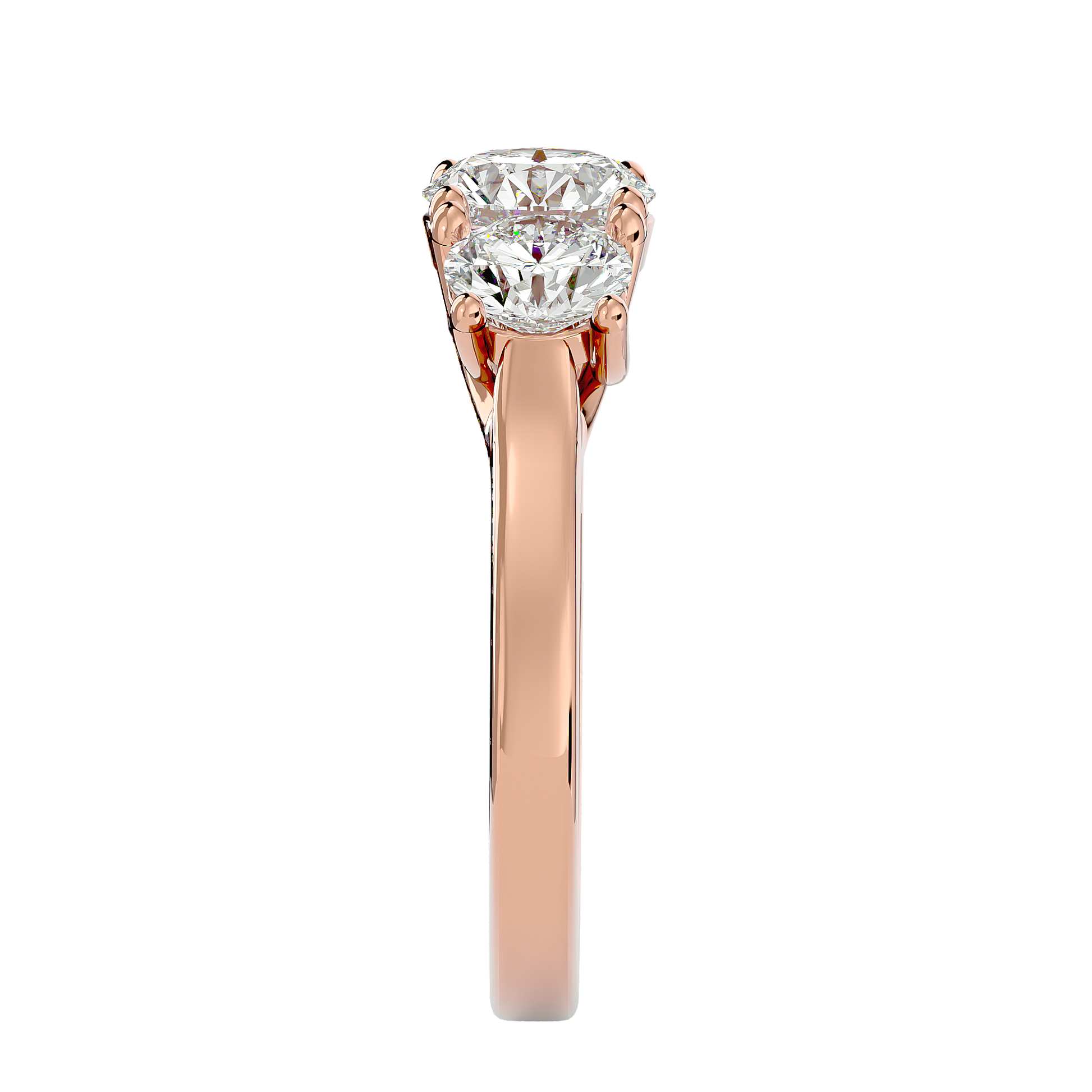Kailyn Lab Grown Three-Stone Diamond Ring – Timeless Ethical Beauty