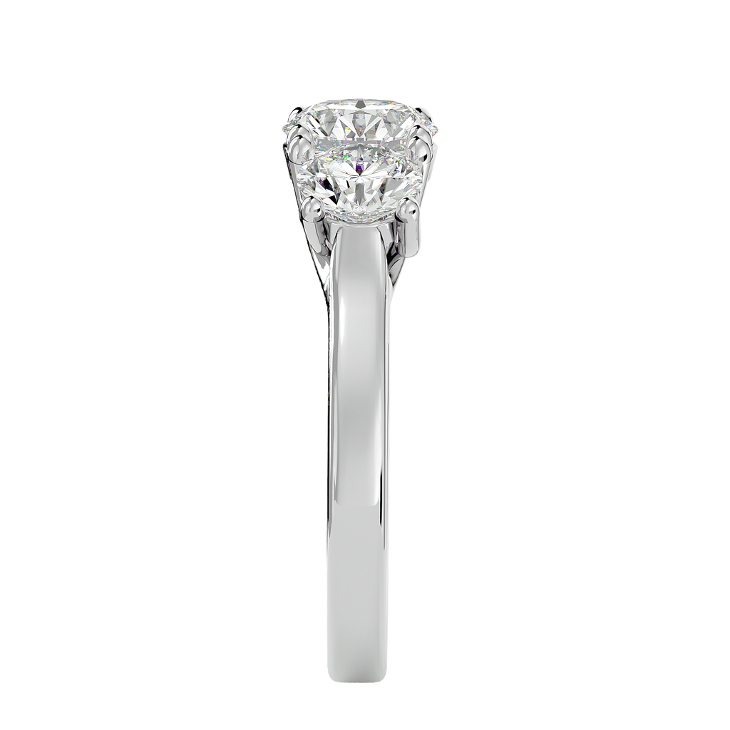 Kailyn Lab Grown Three-Stone Diamond Ring – Timeless Ethical Beauty