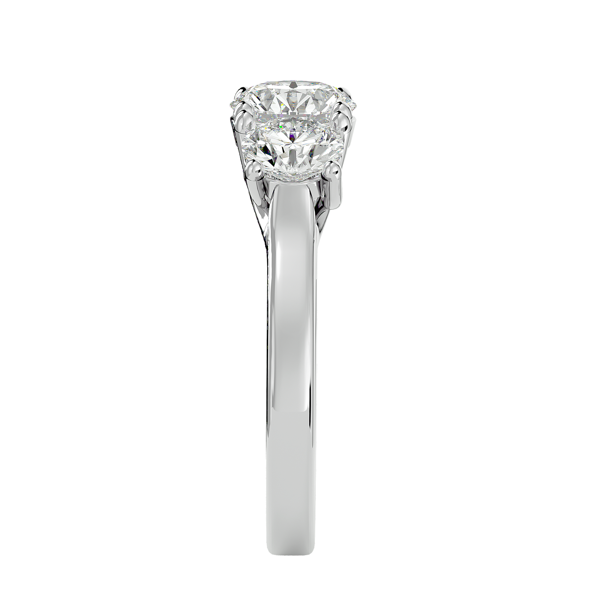 Kailyn Lab Grown Three-Stone Diamond Ring – Timeless Ethical Beauty