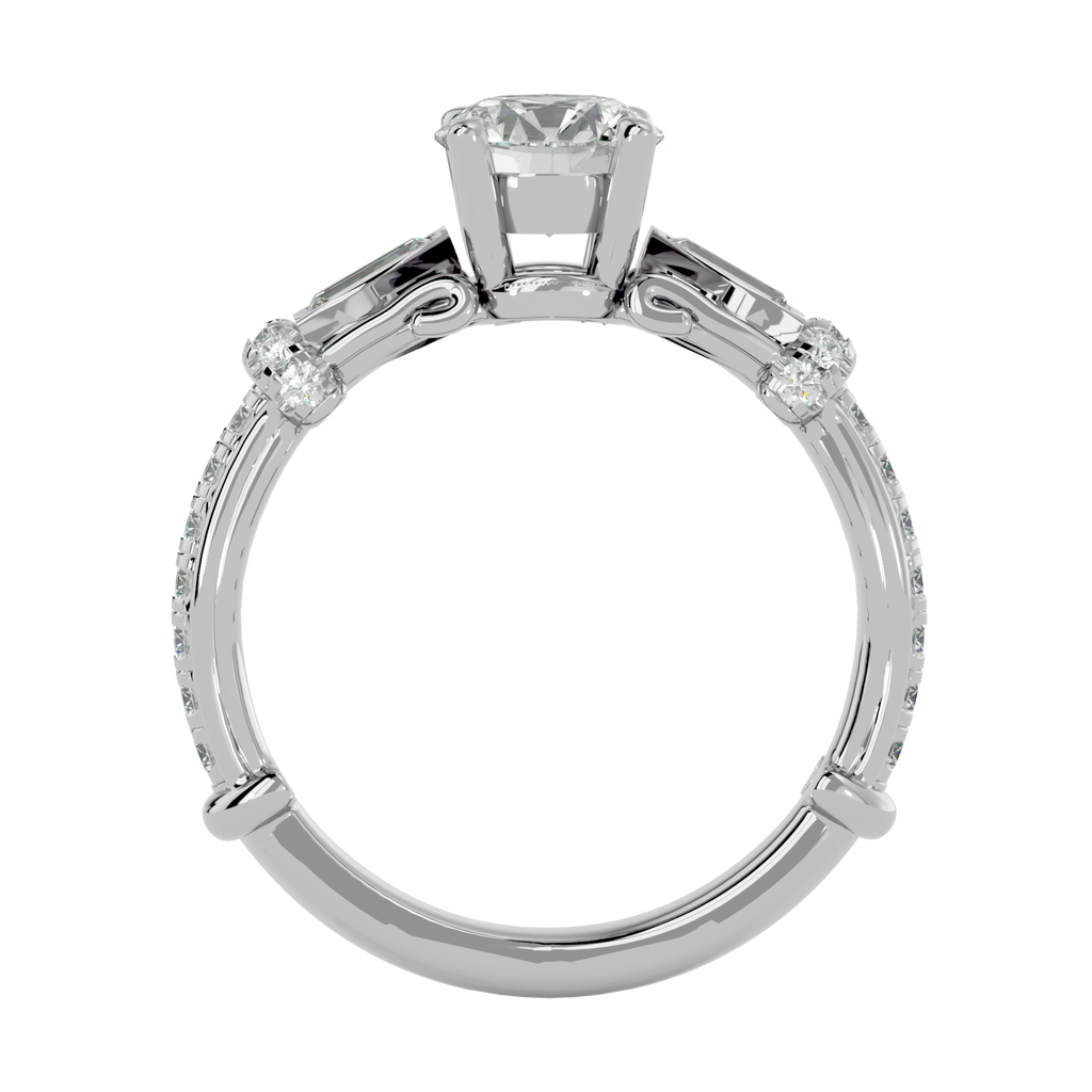 Aurora Diamond Solitaire Ring