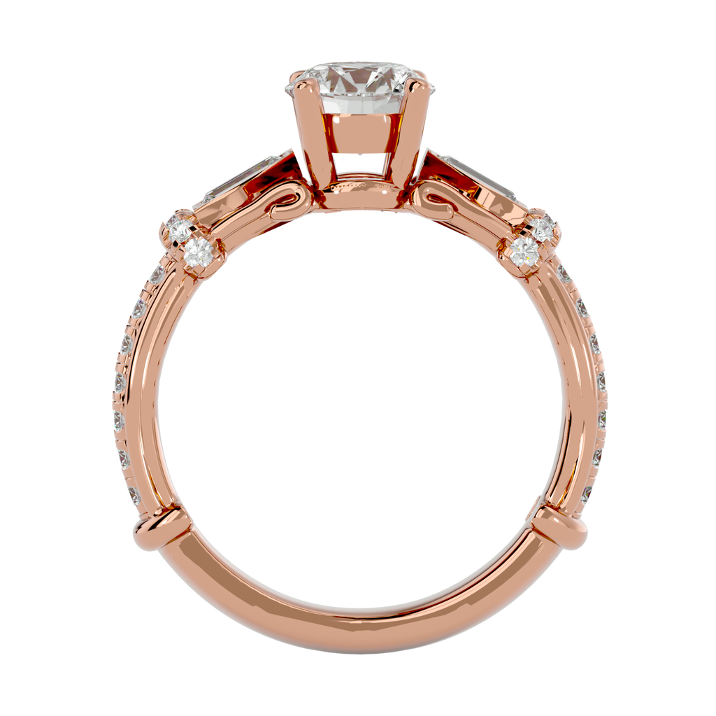 Aurora Diamond Solitaire Ring