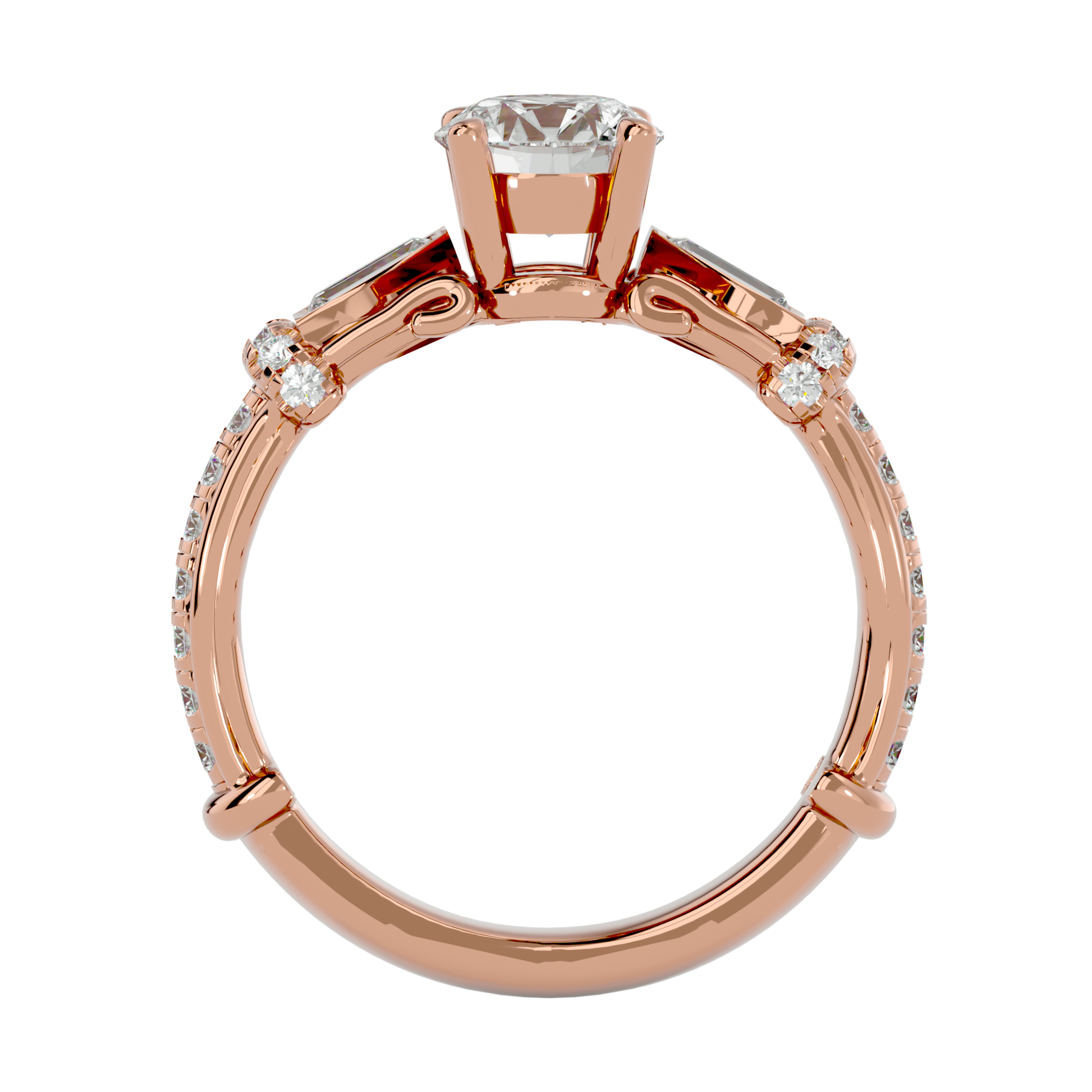 Aurora Diamond Solitaire Ring