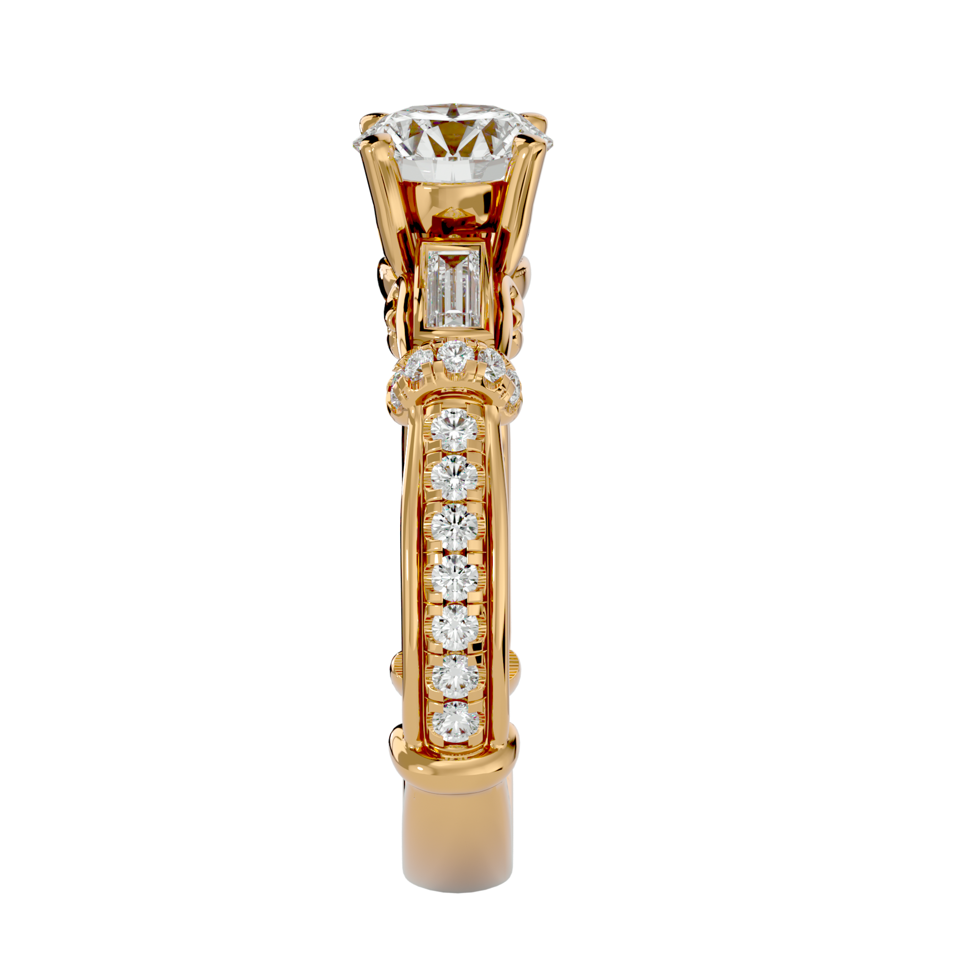 Aurora Diamond Solitaire Ring