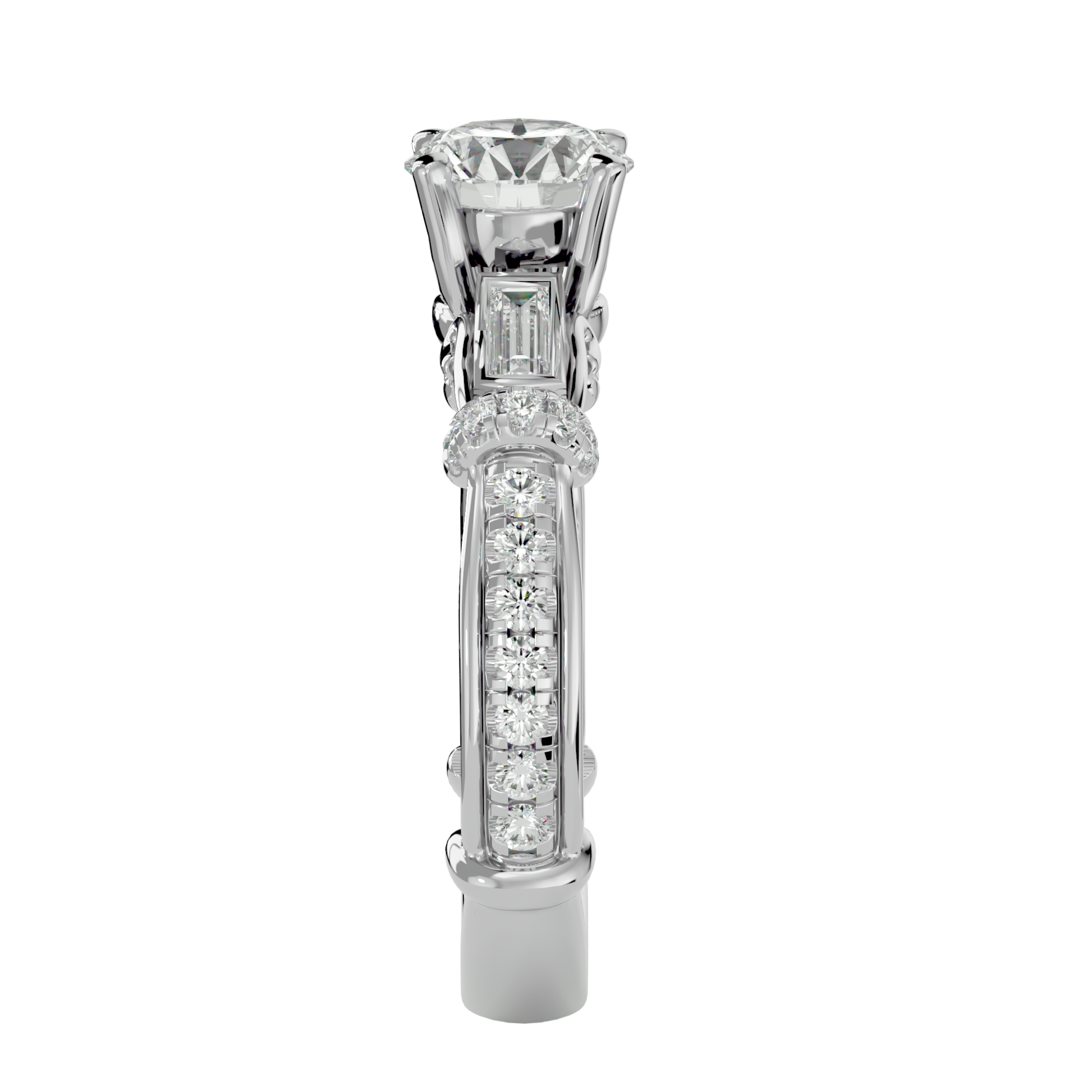 Aurora Diamond Solitaire Ring