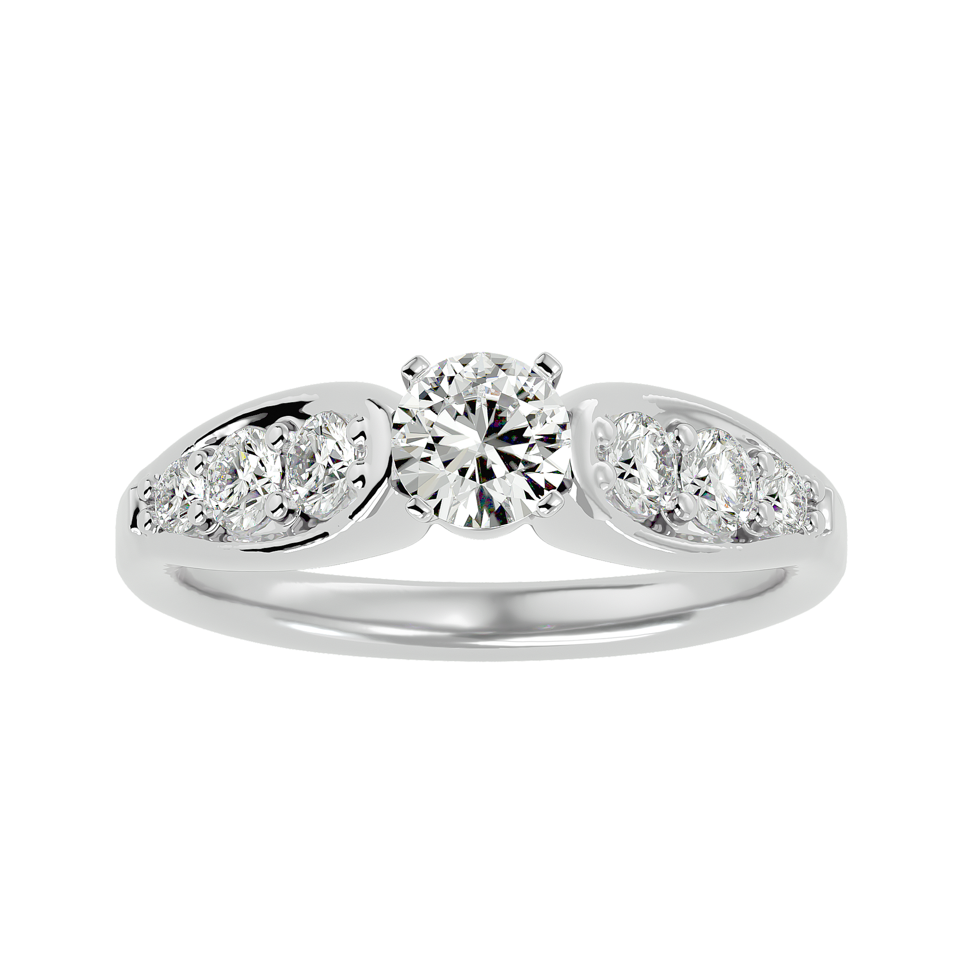Violet Lab Grown Diamond Solitaire Ring – Elegant & Ethical Sparkle