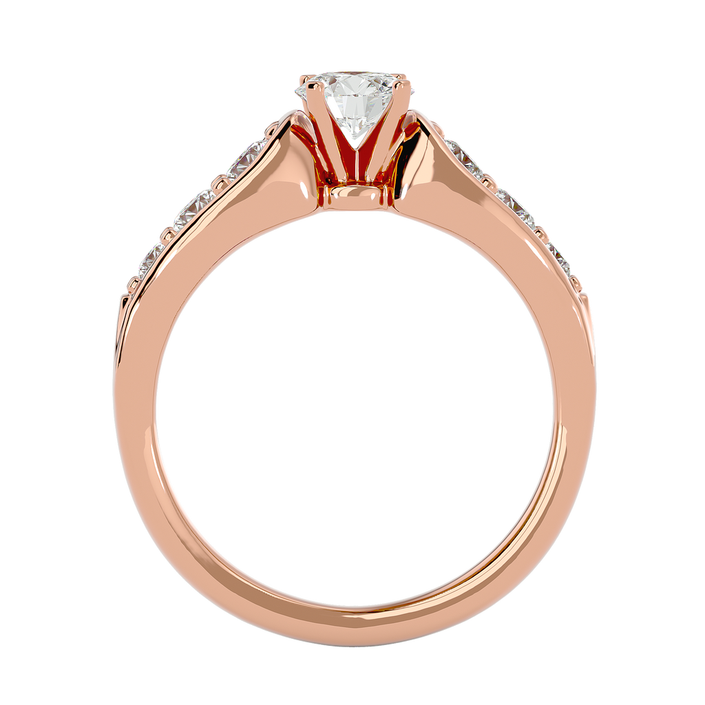Violet Lab Grown Diamond Solitaire Ring – Elegant & Ethical Sparkle