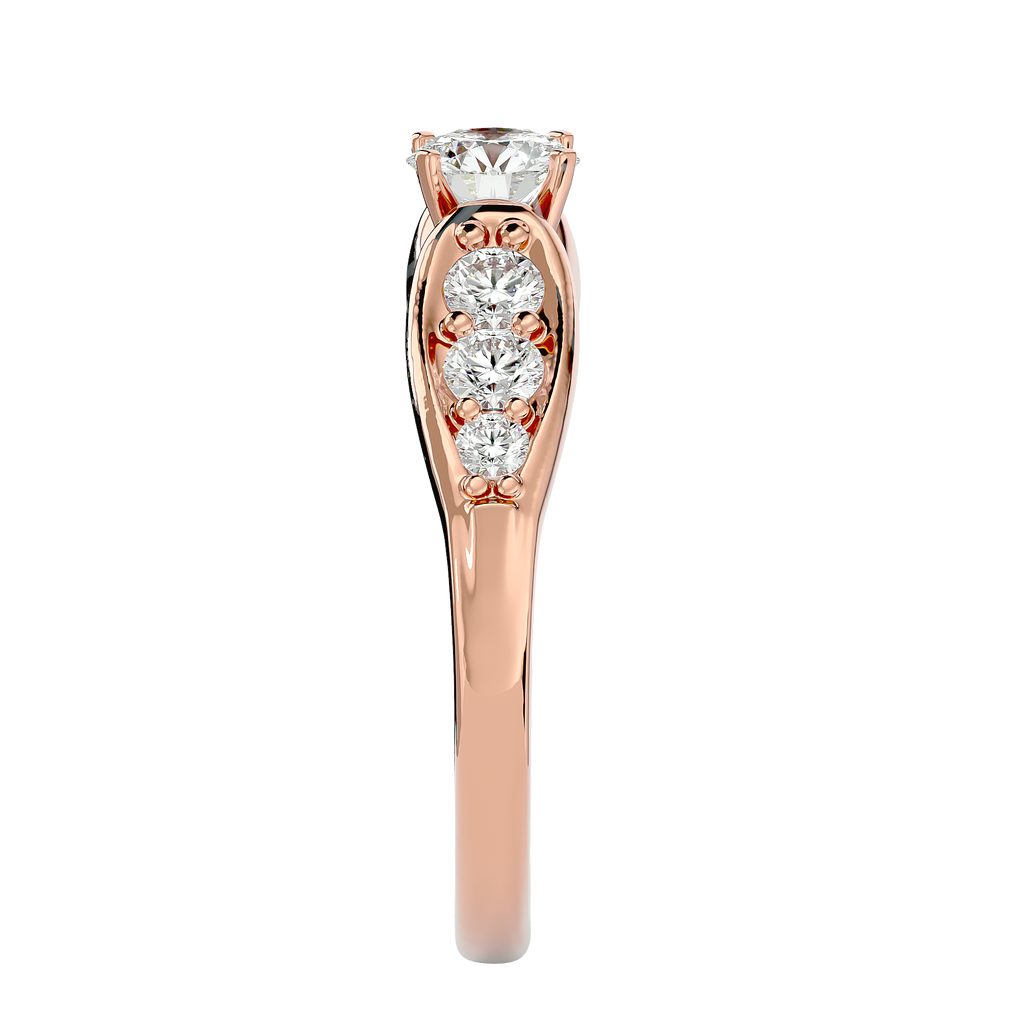 Violet Lab Grown Diamond Solitaire Ring – Elegant & Ethical Sparkle