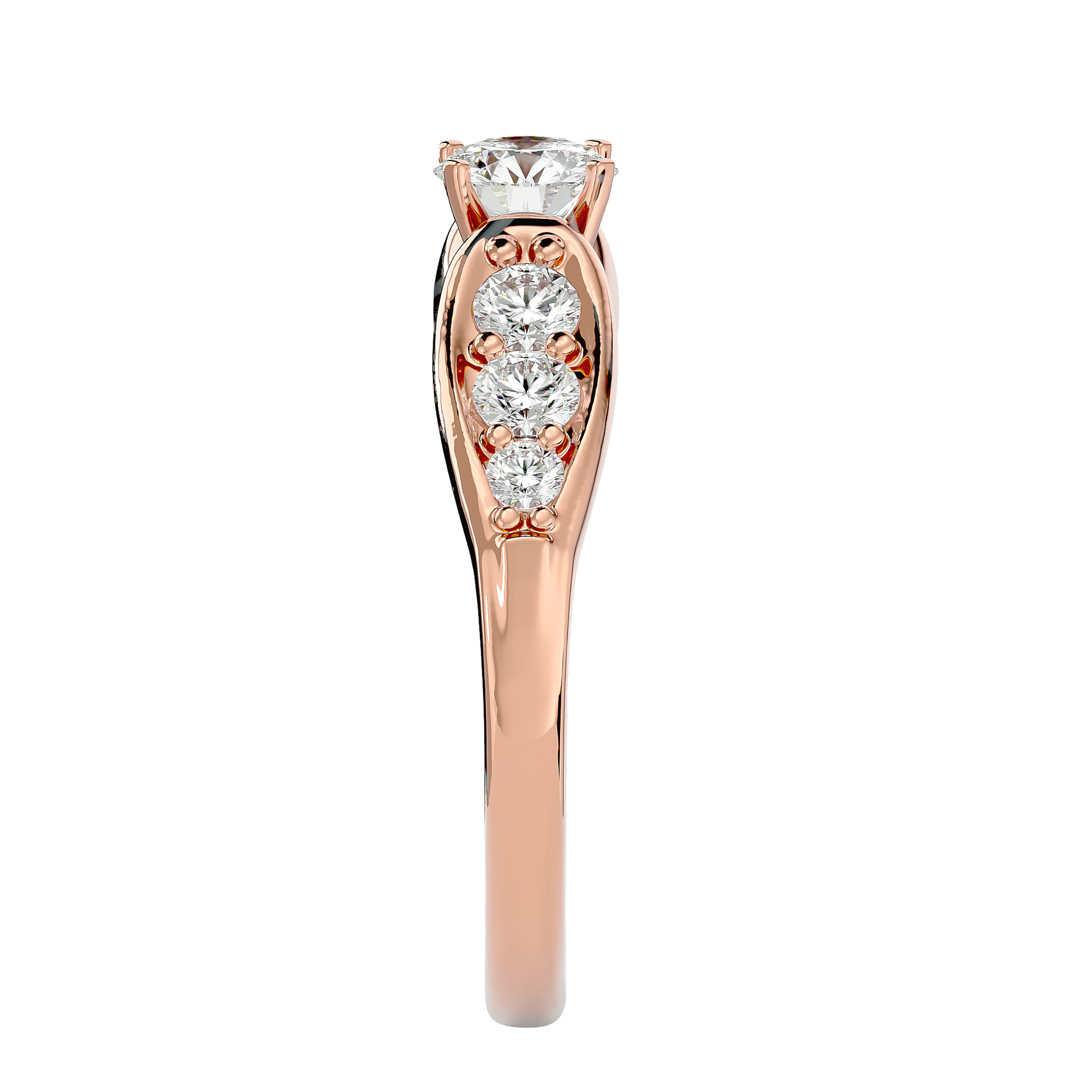 Violet Lab Grown Diamond Solitaire Ring – Elegant & Ethical Sparkle