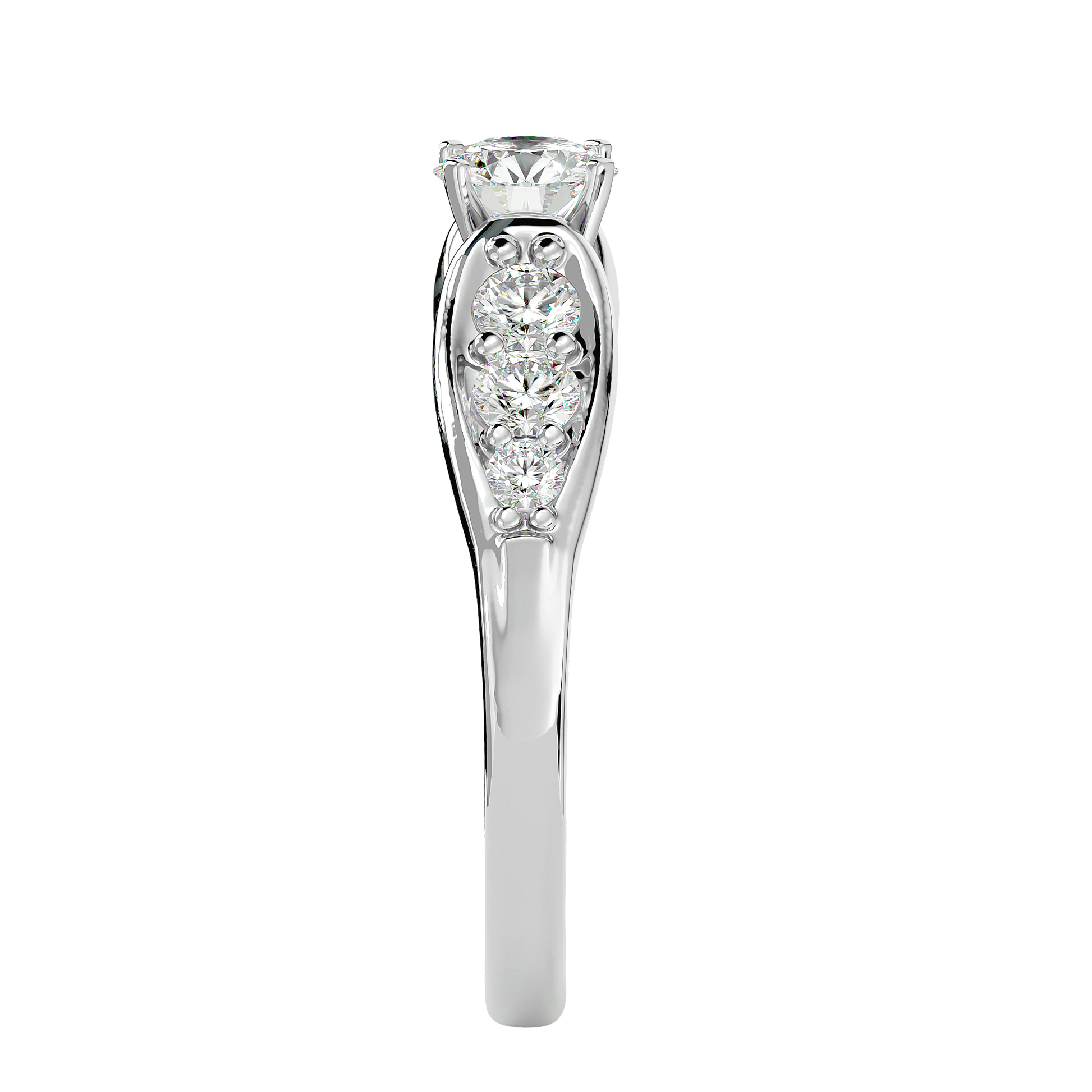 Violet Lab Grown Diamond Solitaire Ring – Elegant & Ethical Sparkle