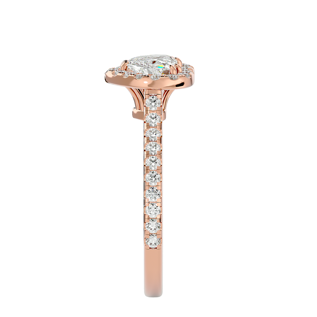 Ezra Diamond Halo Ring
