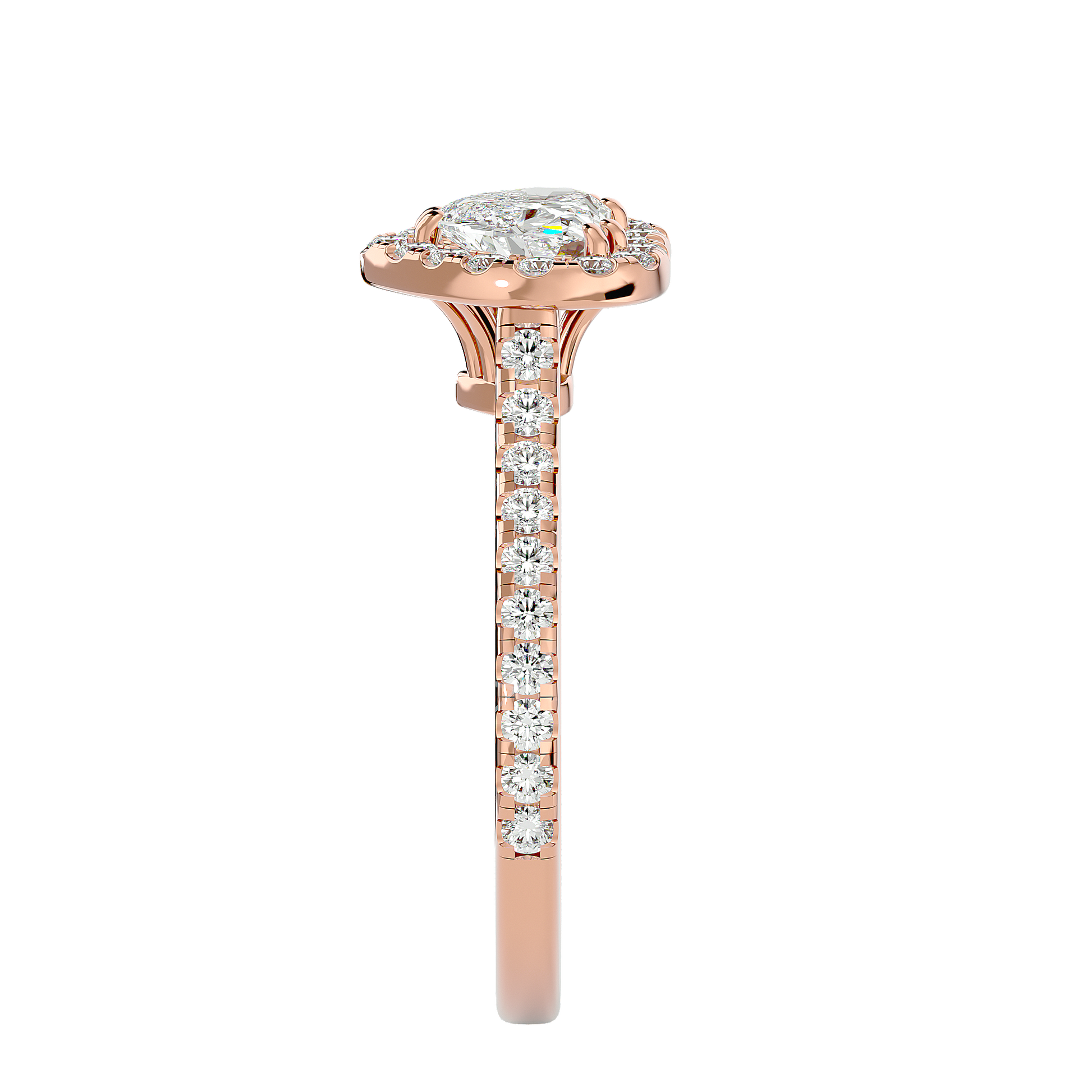 Ezra Diamond Halo Ring