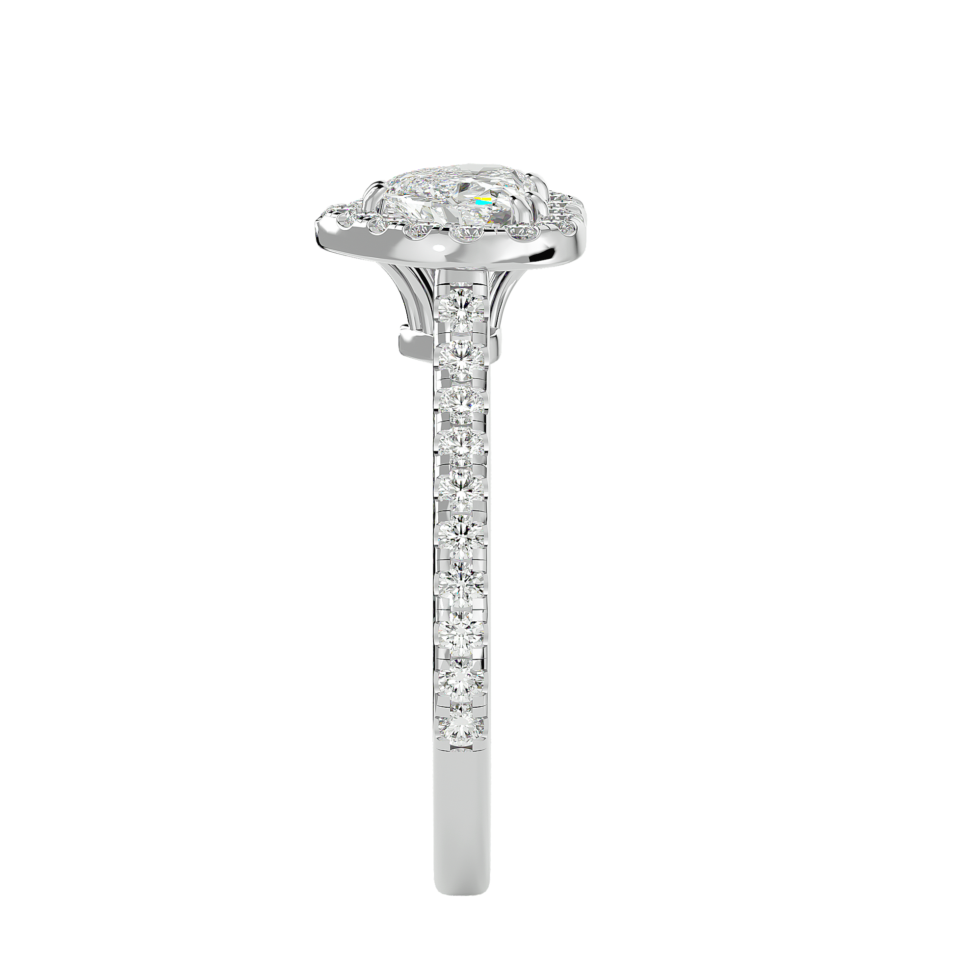 Ezra Diamond Halo Ring