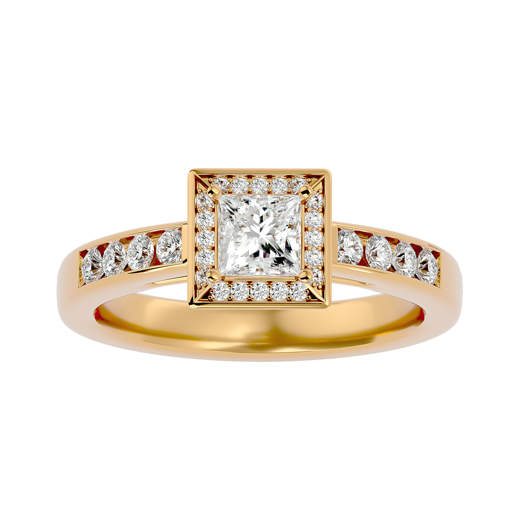Eden Diamond Halo Ring