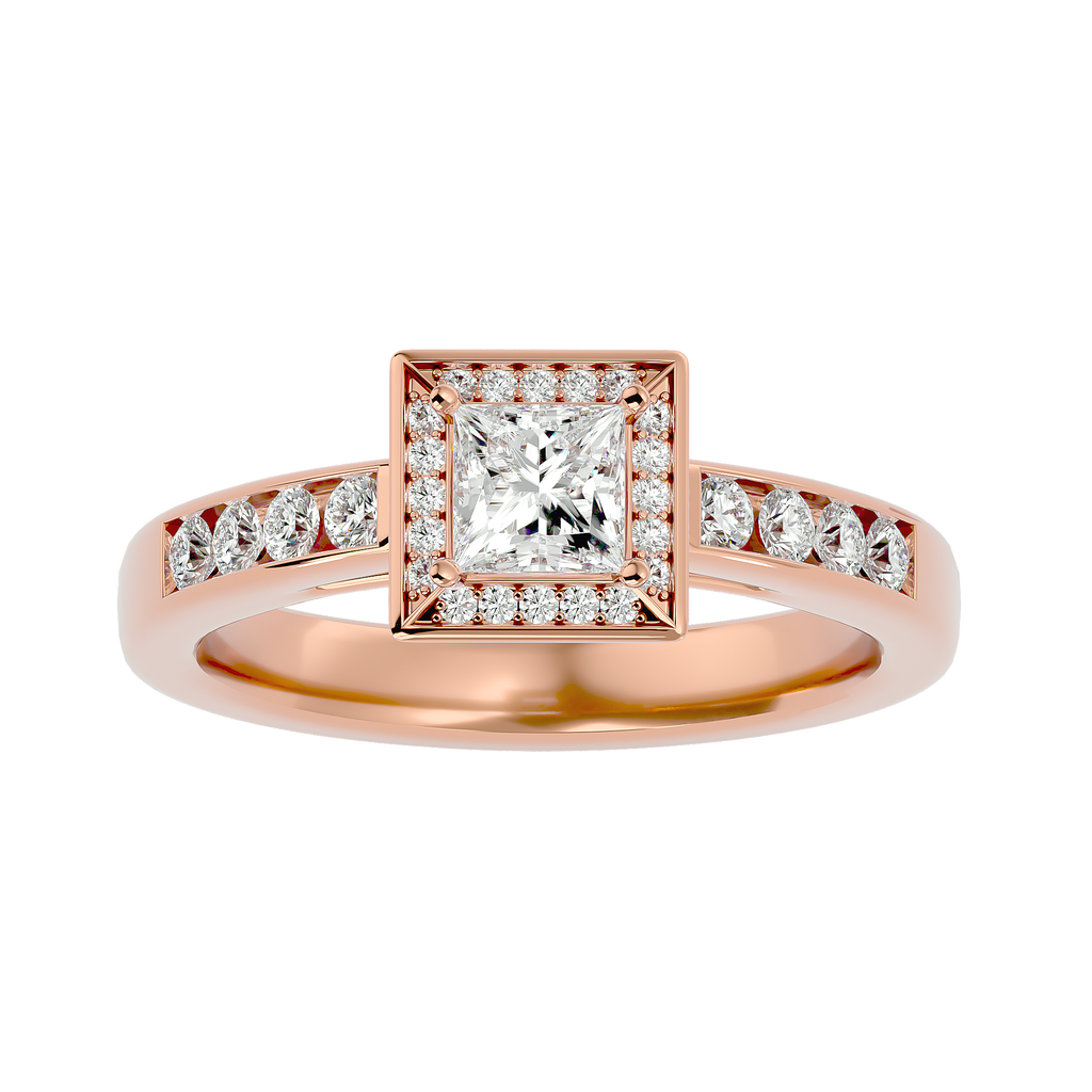 Eden Diamond Halo Ring