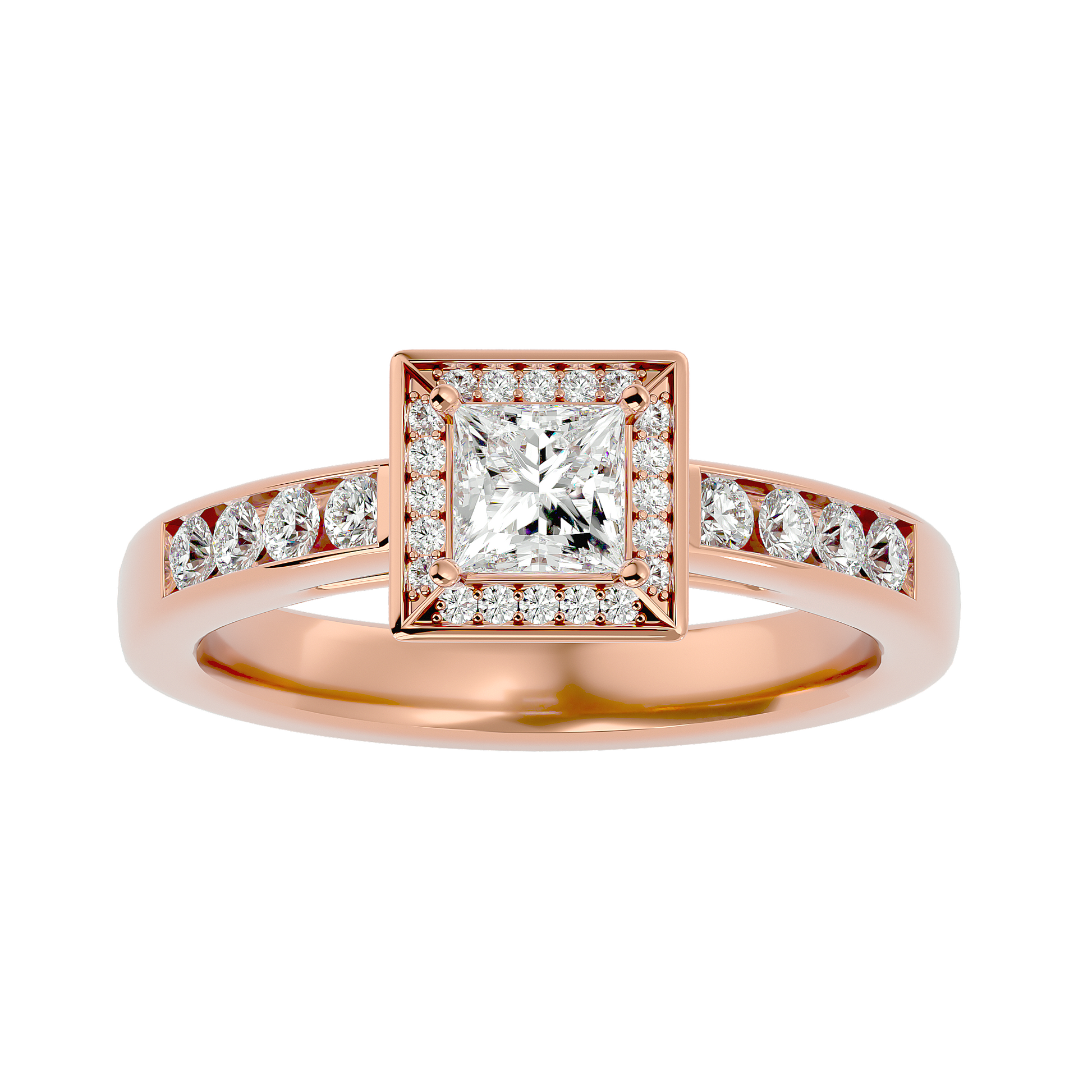 Eden Diamond Halo Ring