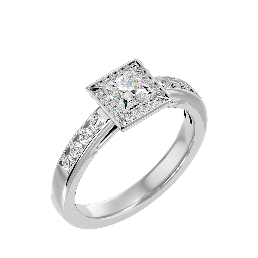 Eden Diamond Halo Ring