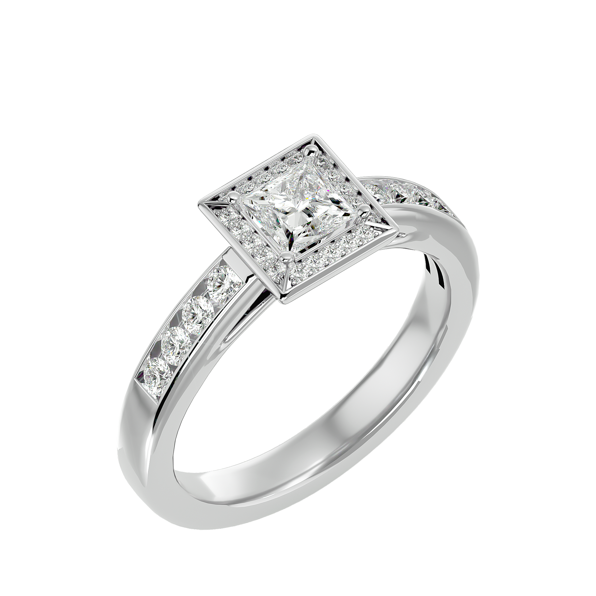 Eden Diamond Halo Ring
