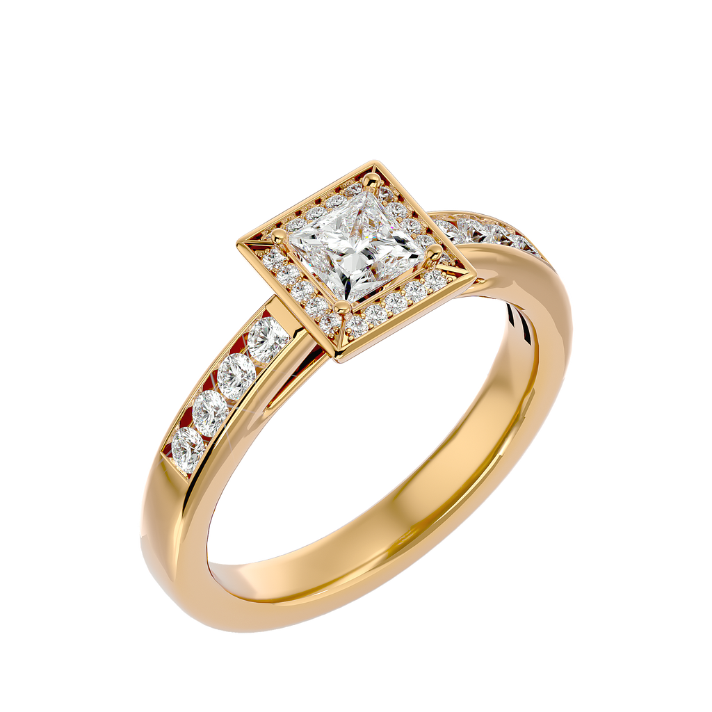 Eden Diamond Halo Ring