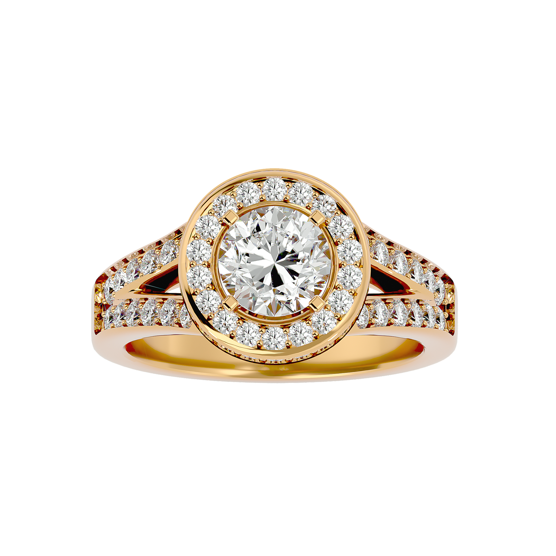 Evelyn Diamond Halo Ring