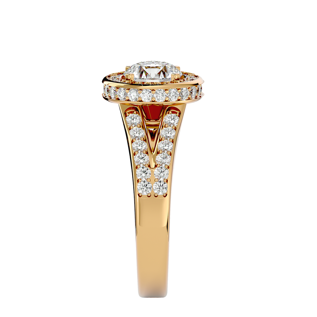 Evelyn Diamond Halo Ring