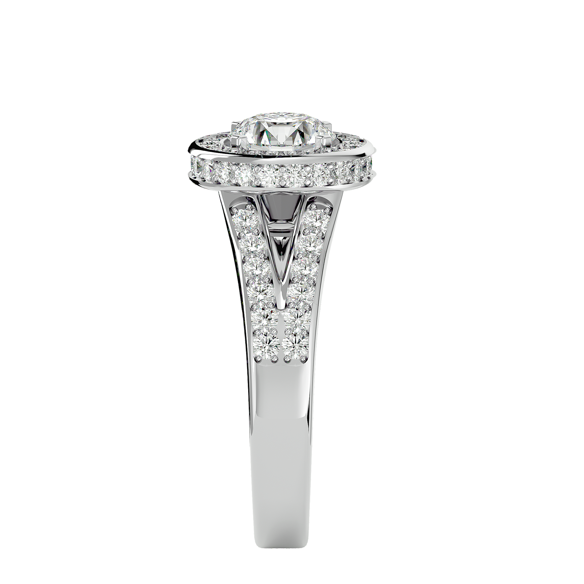 Evelyn Diamond Halo Ring