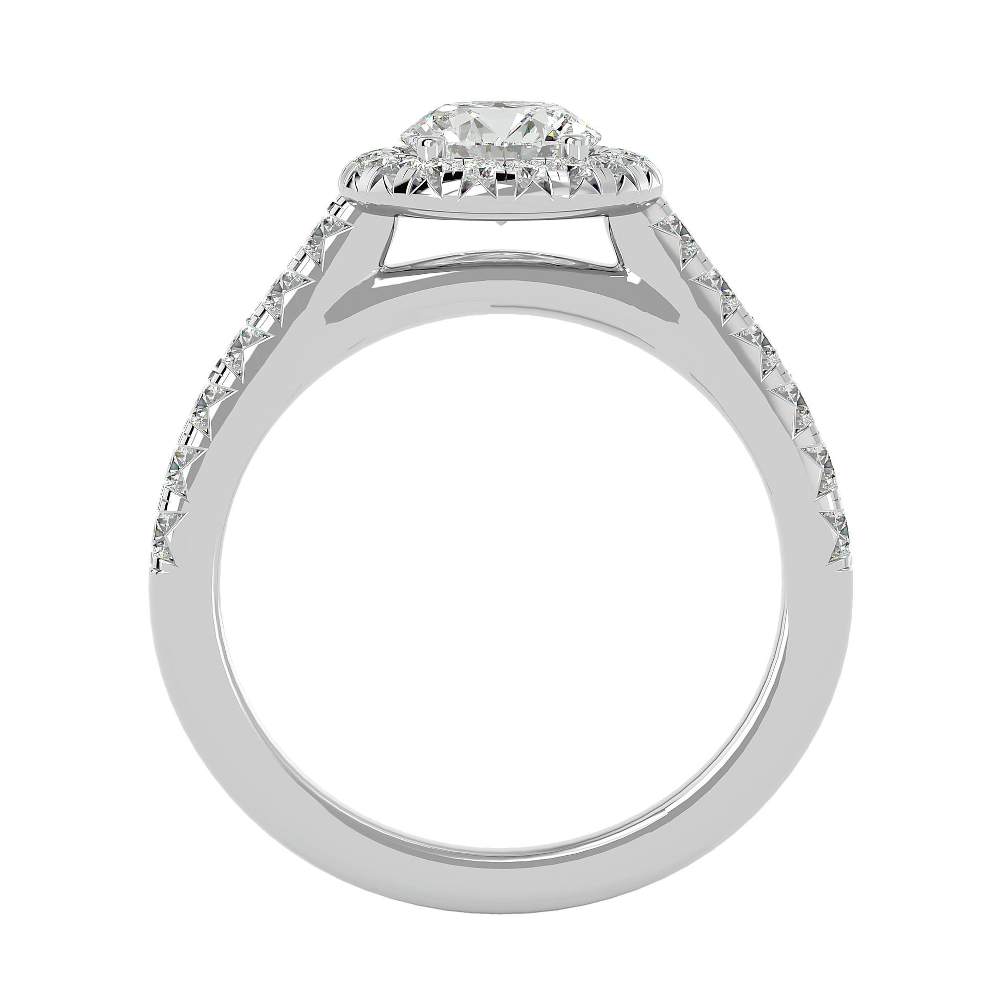 Elizabeth Diamond Halo Ring