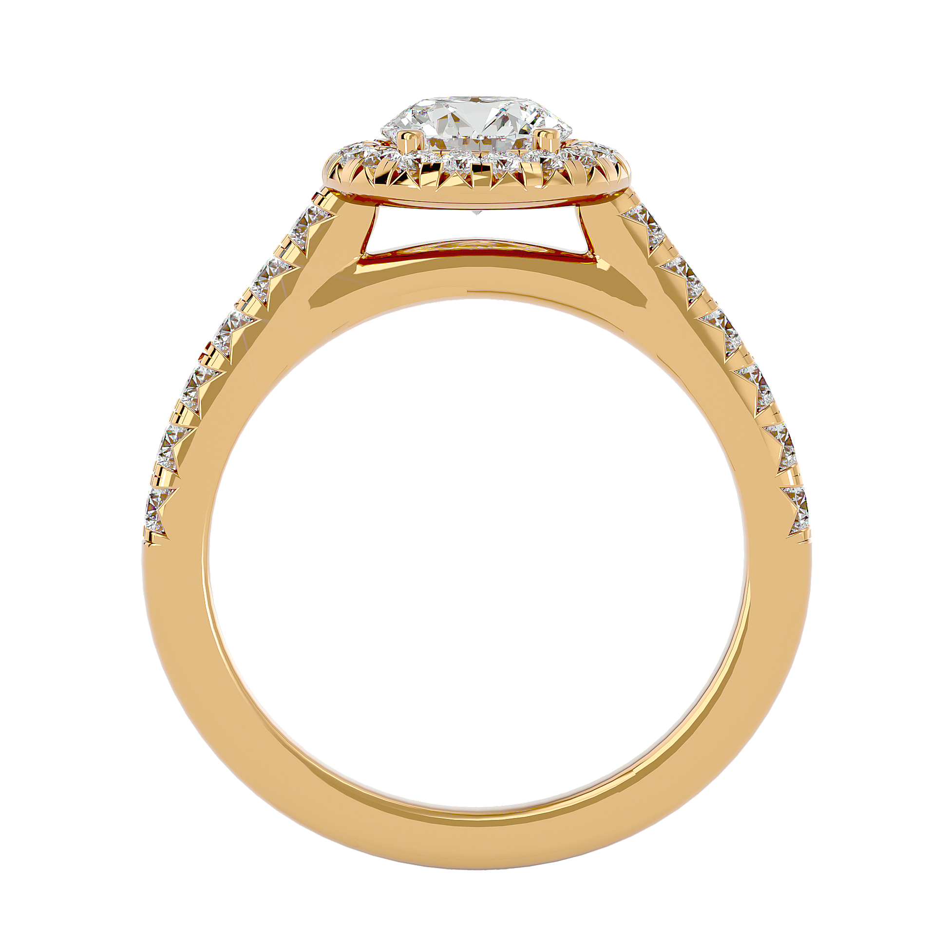 Elizabeth Diamond Halo Ring