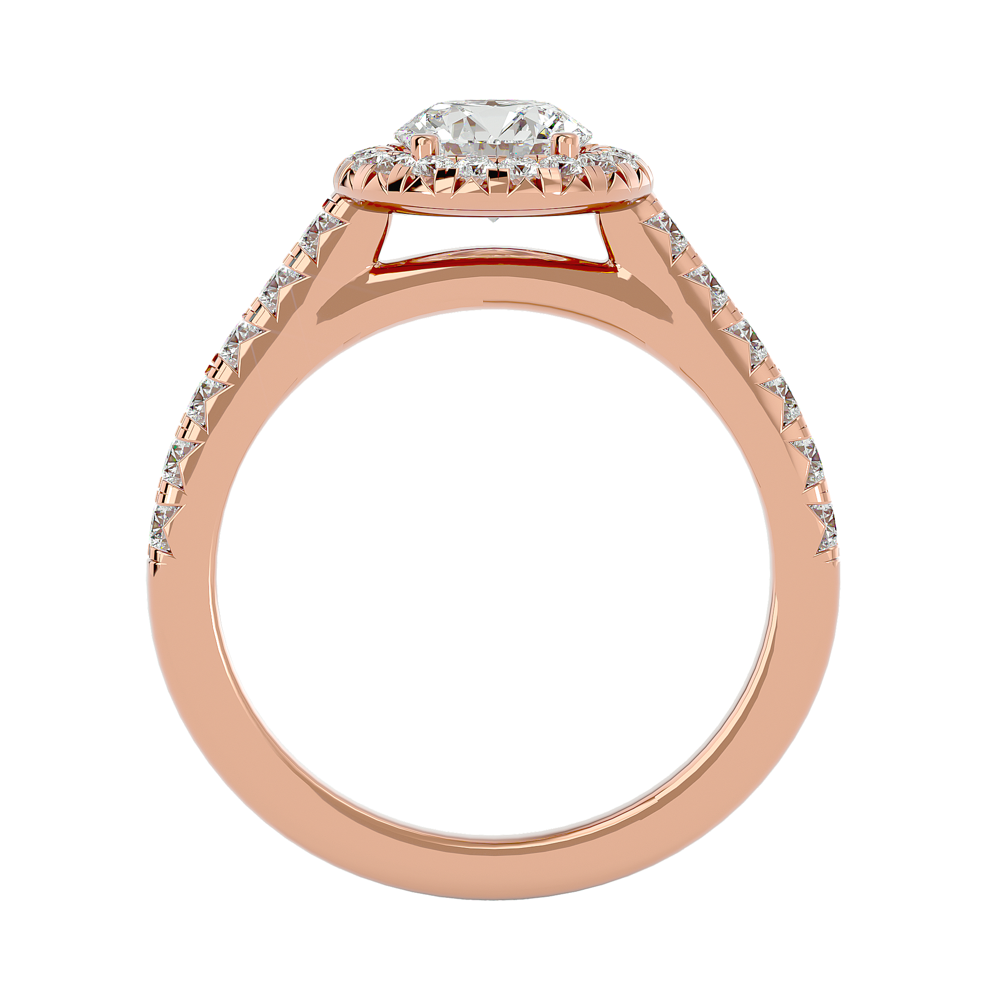 Elizabeth Diamond Halo Ring
