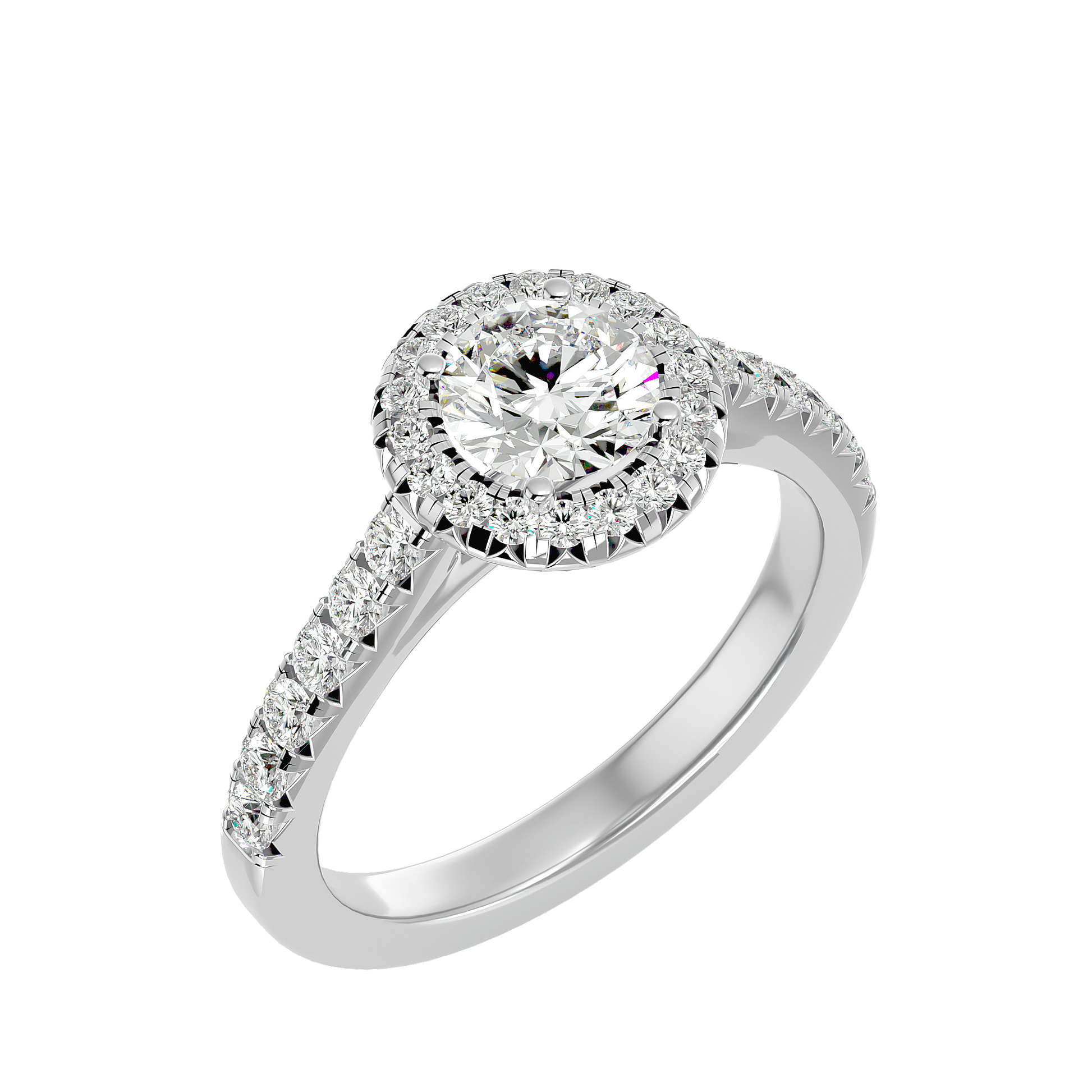 Elizabeth Diamond Halo Ring