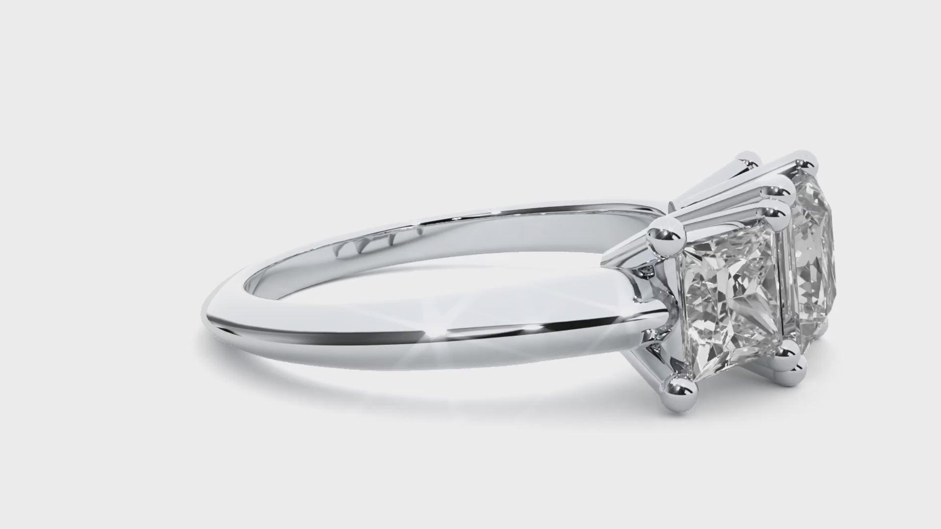 Emmarie Lab Grown Diamond Three-Stone Ring – Sustainable Sparkle