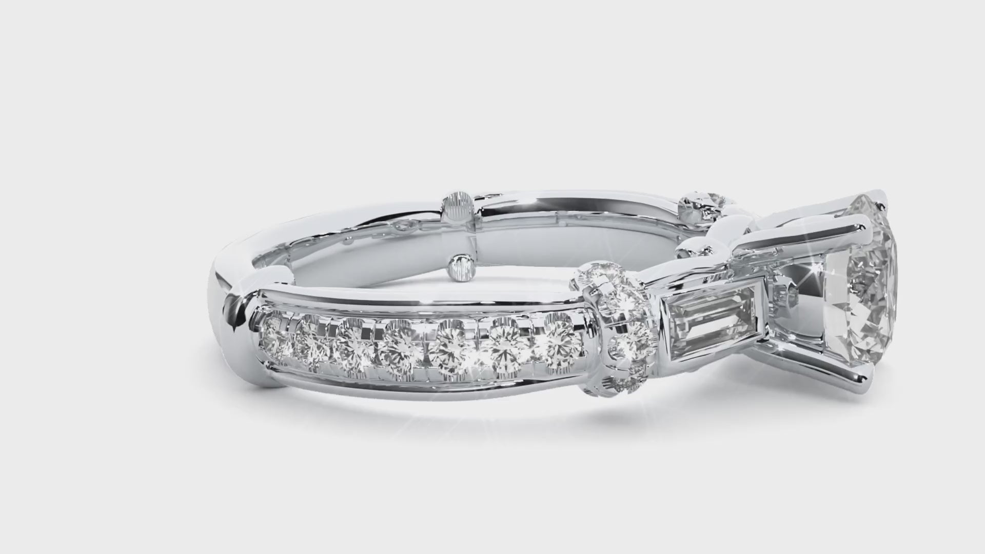 Aurora Diamond Solitaire Ring