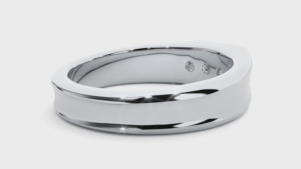 Maria Diamond Mens Studded Ring