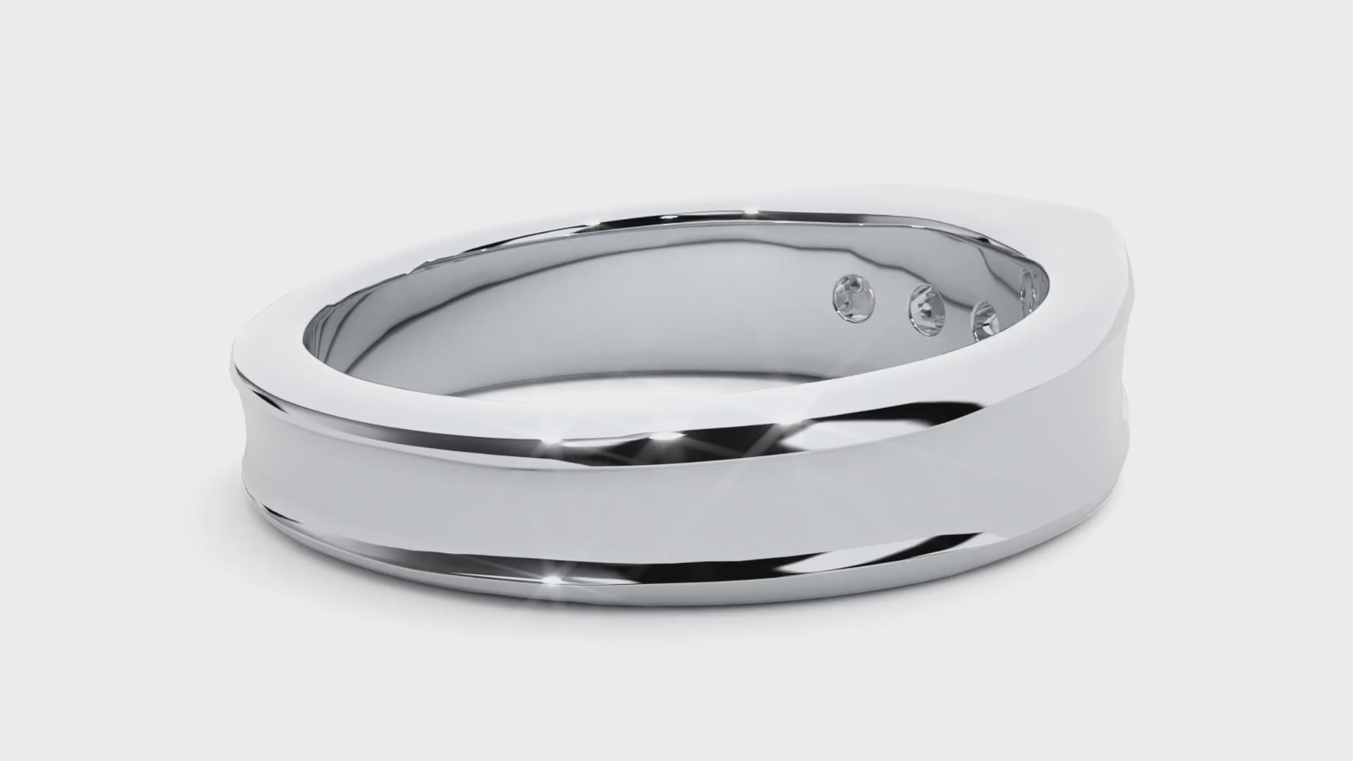 Maria Diamond Mens Studded Ring