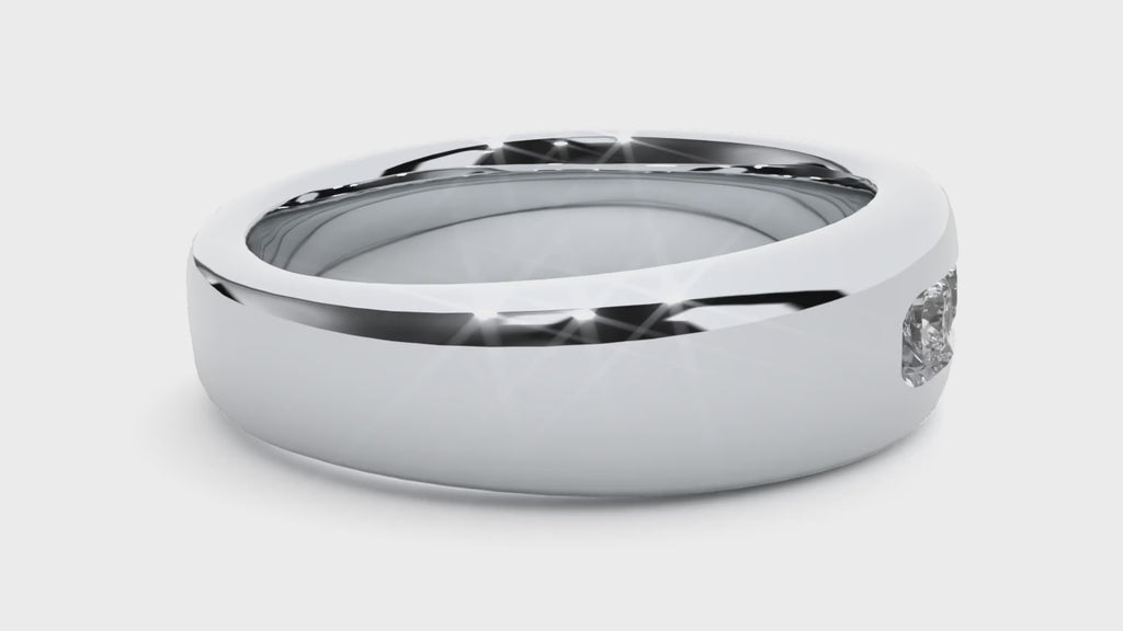 Marvel Diamond Mens Studded Ring