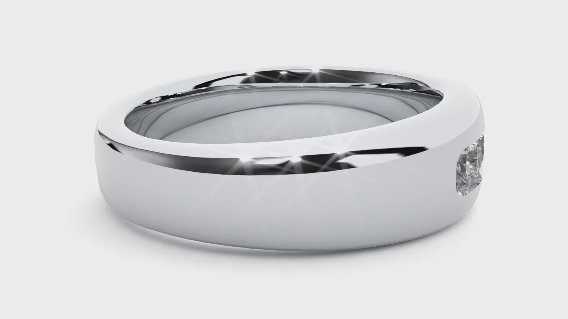 Marvel Diamond Mens Studded Ring
