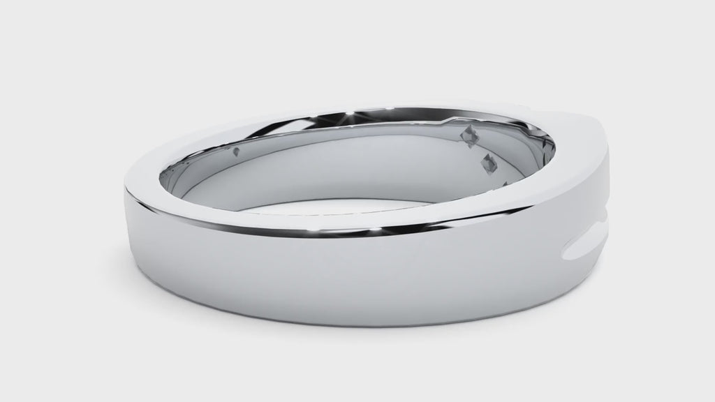 Alyssa Diamond Mens Studded Ring