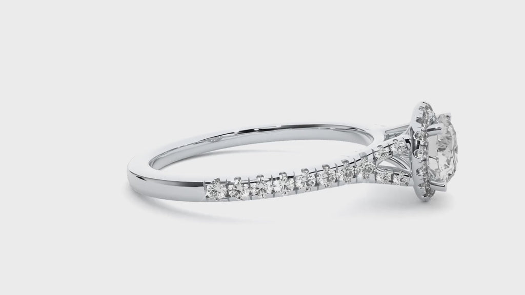 Noah Diamond Halo Ring